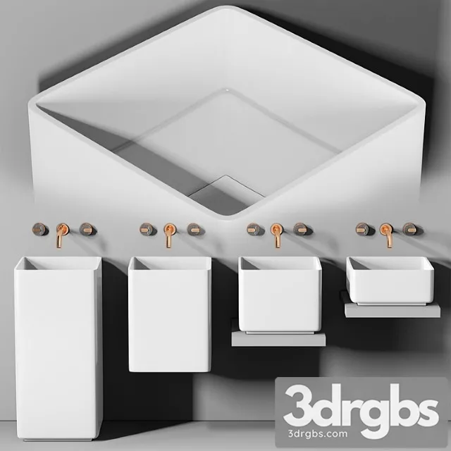 Sink Planit Triade Evolution Squared Basin Graff Mod Plus Faucet 2 3D Model Download