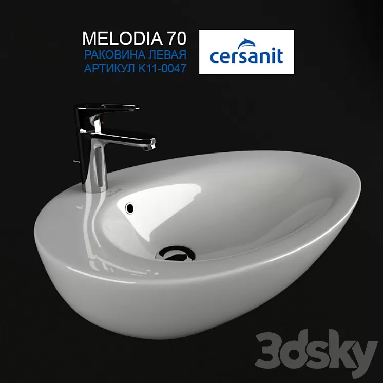 Sink Sersanit MELODIA 70 3D Model