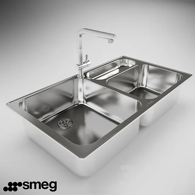 Sink Smeg LTS903-2 3D Model