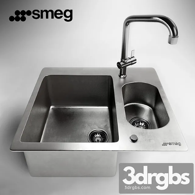 Sink Smeg Sro3416 1 3D Model Download