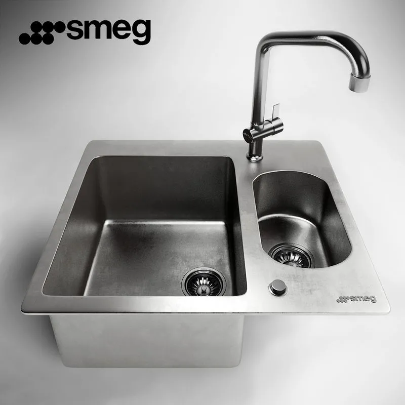 Sink Smeg SRO3416 3D Model Sink Smeg SRO3416 3D Model