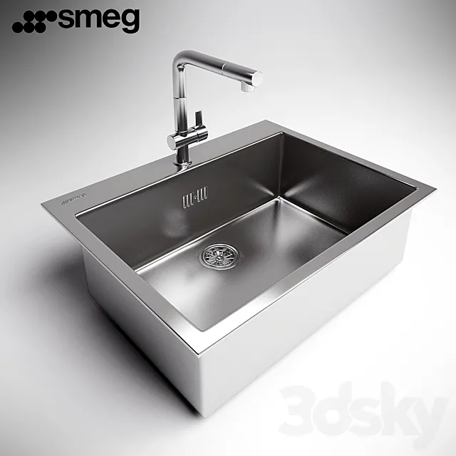 Sink Smeg-VR80 3DModel Sink Smeg-VR80 3DModel