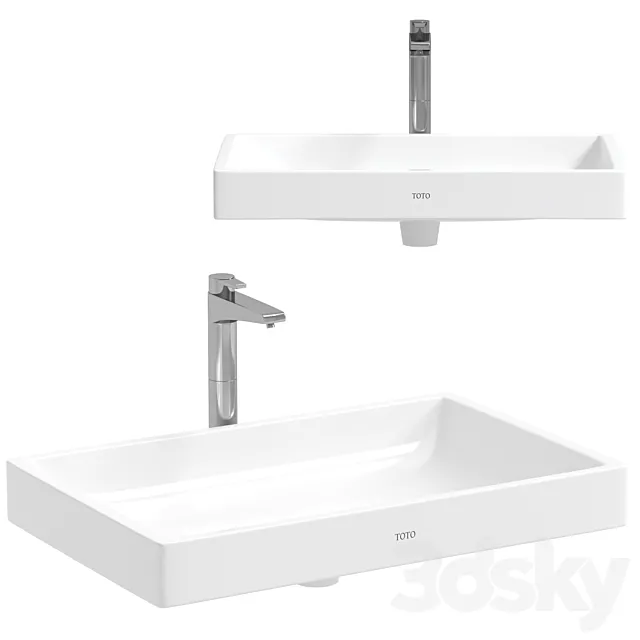 Sink TOTO NEOREST L4716E 3D Model Sink TOTO NEOREST L4716E 3D Model