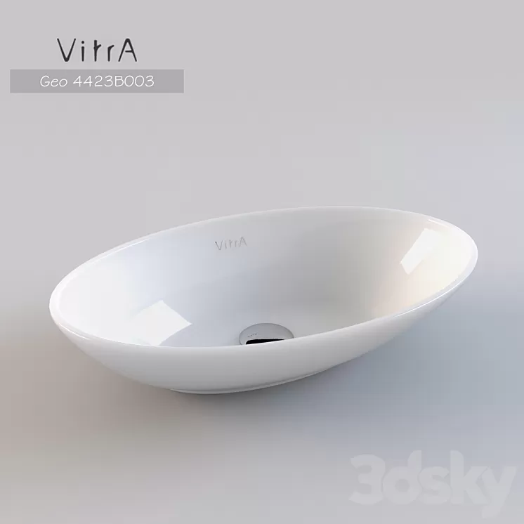 Sink VitrA Geo 4423B003 (60 cm) 3D Model
