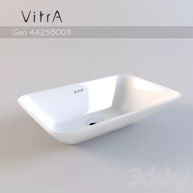 Sink VitrA Geo 4425B003 invoice 3D Model