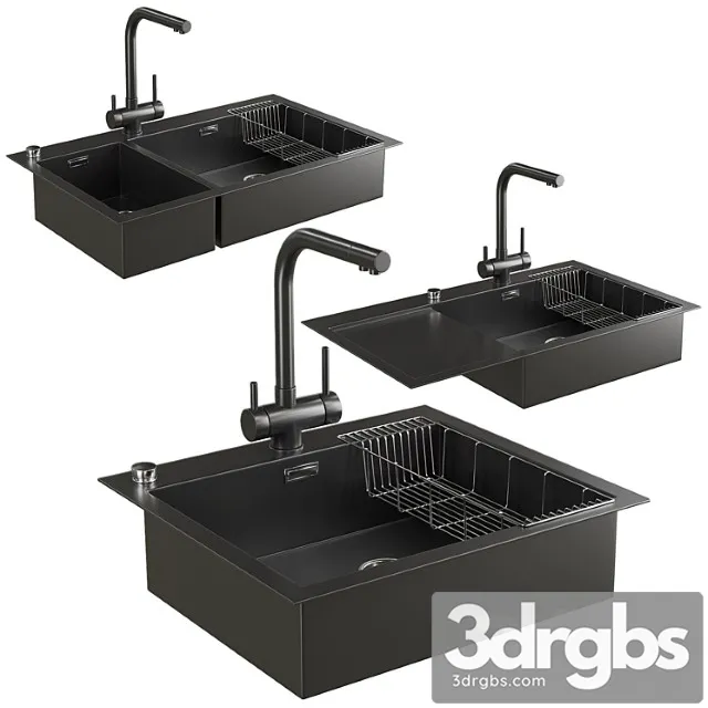 Sink with mixer Sink with mixer