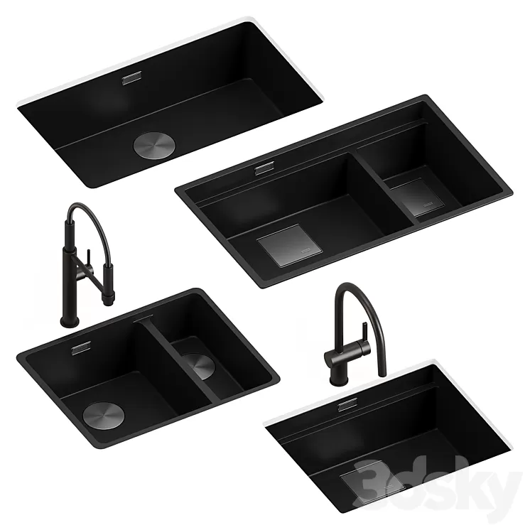 Sinks and faucets Franke 3D Model Free Download