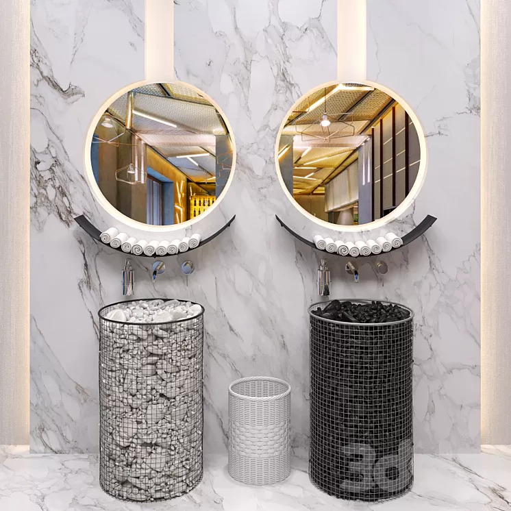 Sinks – gabbiony 3D Model