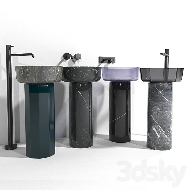 Sinks opale 3DModel