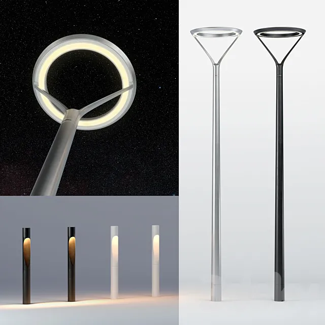 Siteco DL20. Louis Poulsen Flindt Bollard 3DModel