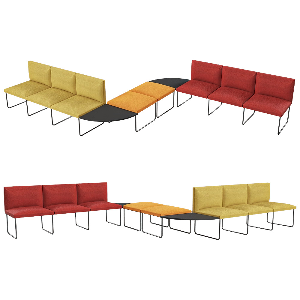 Sitlosophy – Modular seating system Domino 3D Model