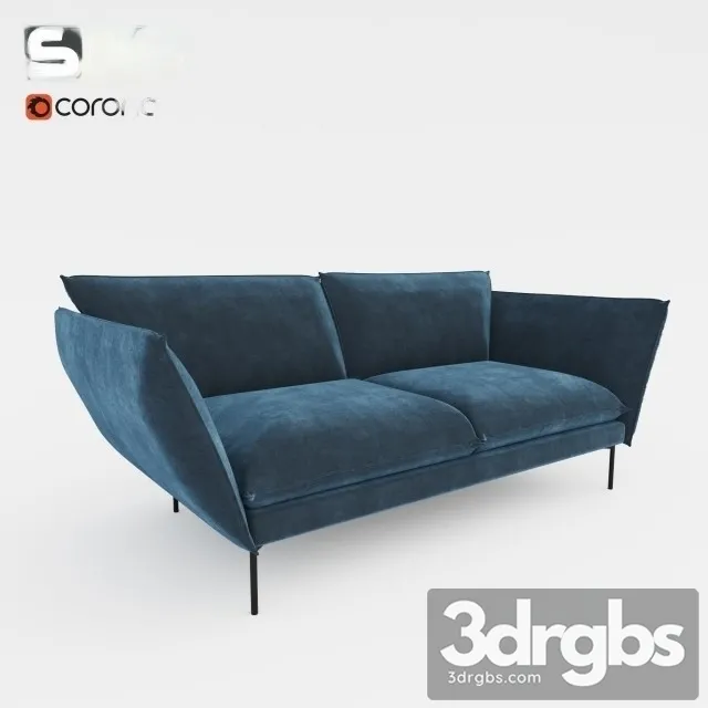 Sits Hugo Riia Sofa 3D Model Download