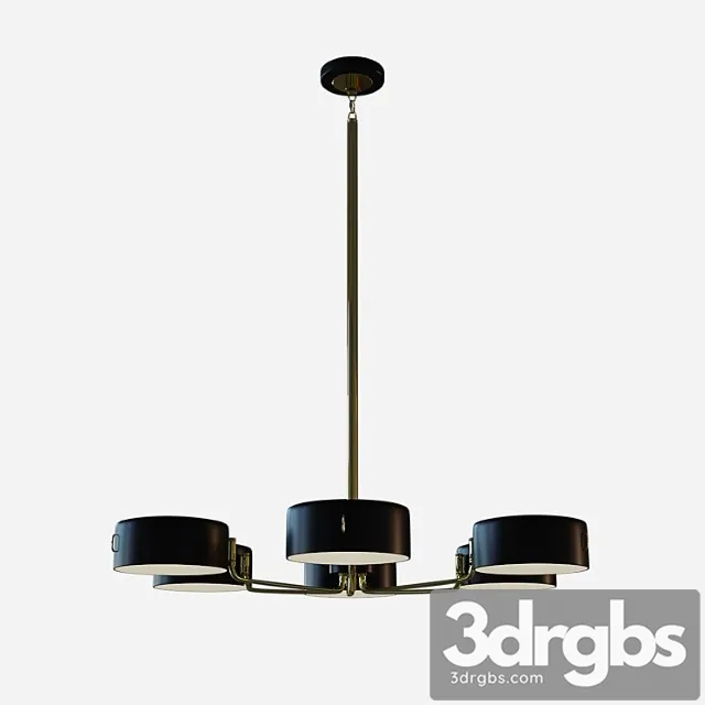 Six light chandelier 3D Model Download