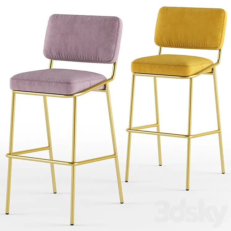 Sixty barchair – connubia calligaris 3D Model Free Download Sixty barchair – connubia calligaris 3D Model Free Download