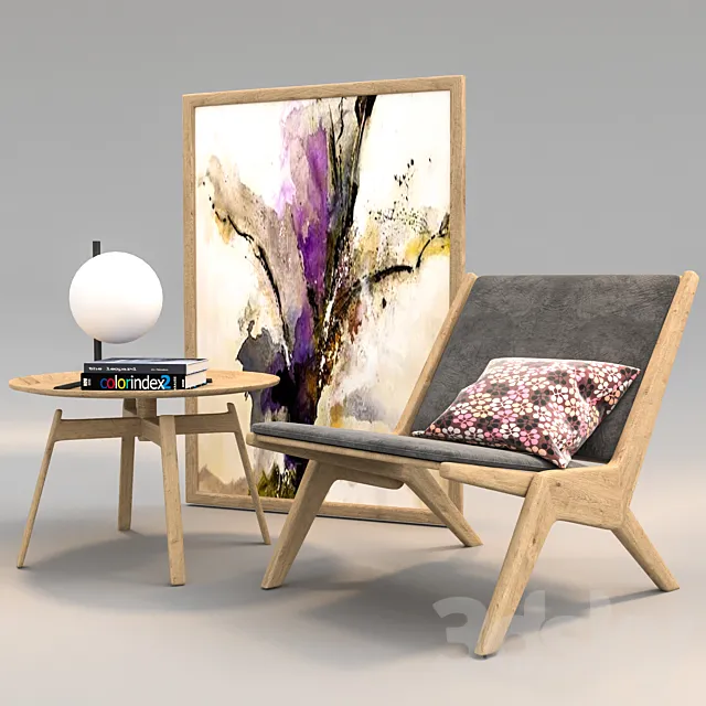 Skagerak Chair Set 3D Model Skagerak Chair Set 3D Model