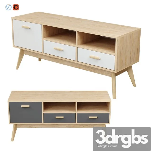 Skandica Khorten Nordik Scandi Tv Tumba 3D Model Download