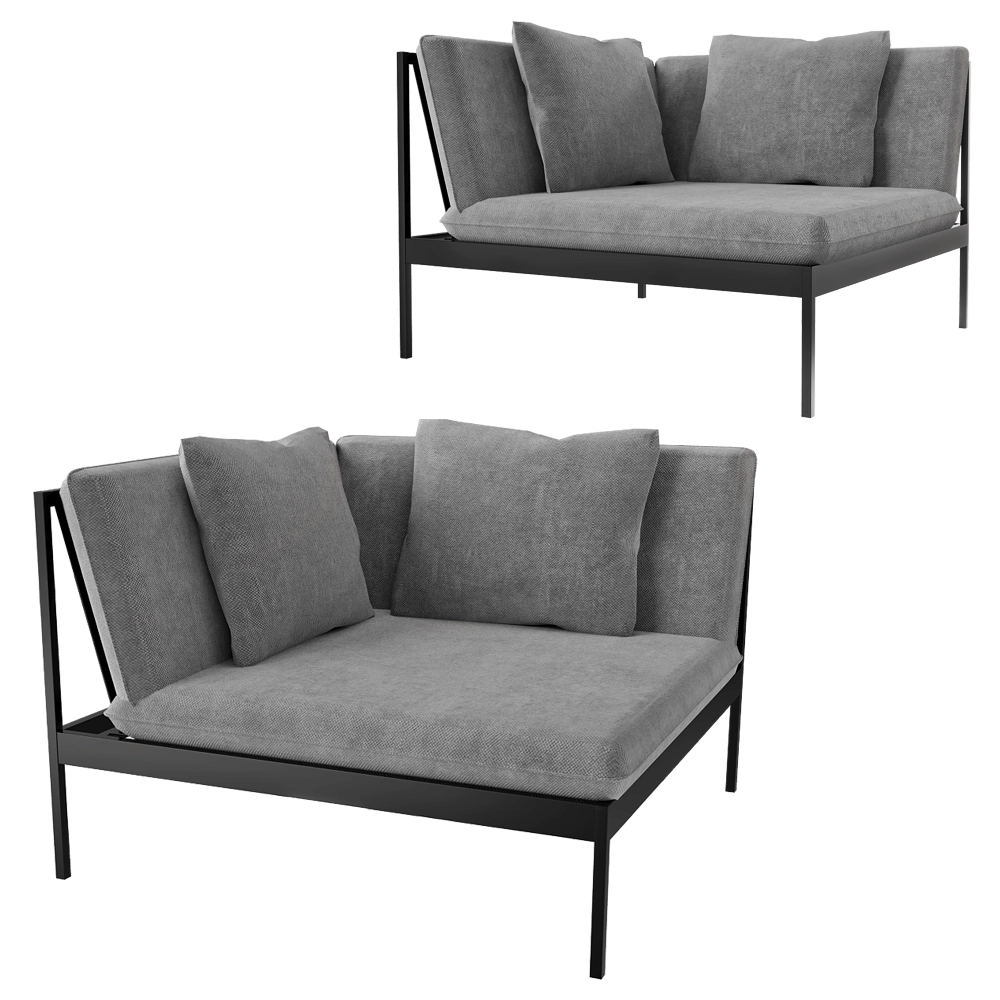 Skargaarden – Lounge chair Bonan corner 3D Model