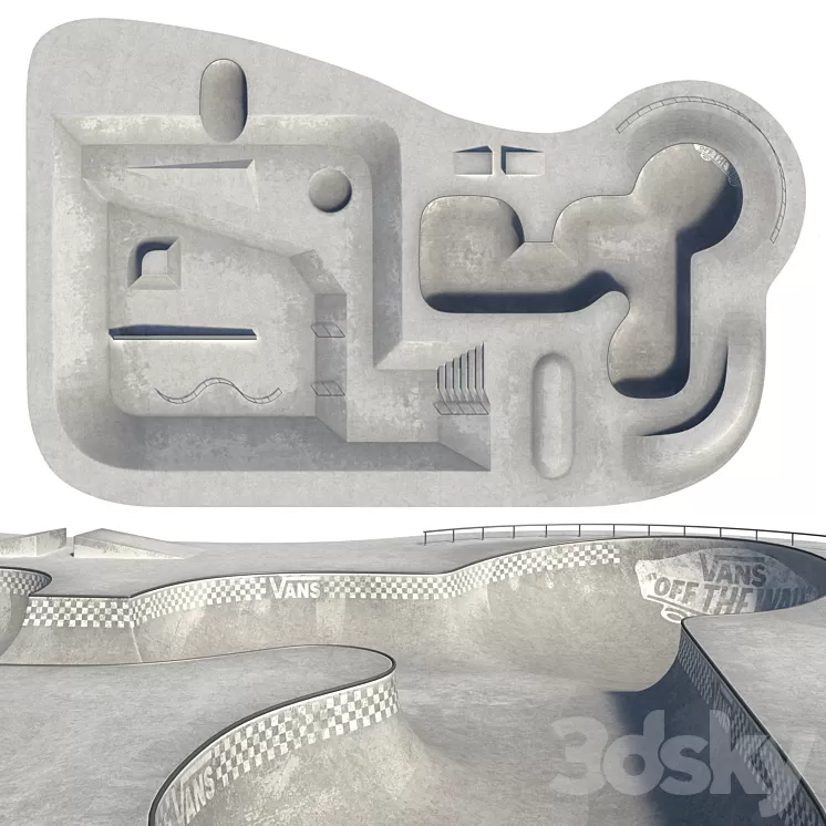 Skate park 3D Model Skate park 3D Model