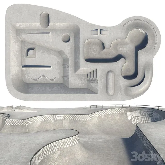 Skate park 3D Model Skate park 3D Model