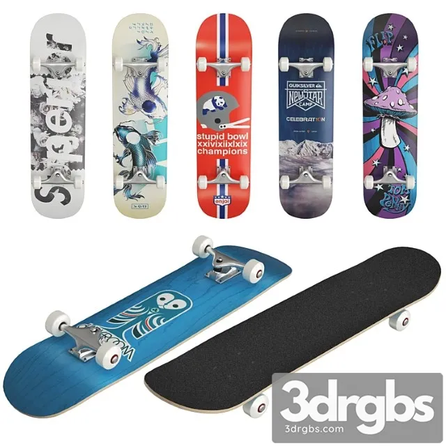 Skateboards 3D Model Download