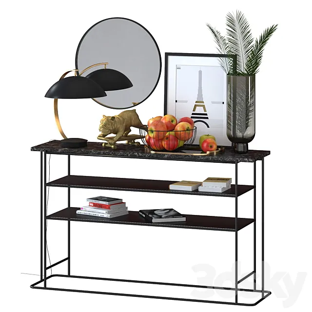 Skating Dog and the BoConcept decor set 3D Model