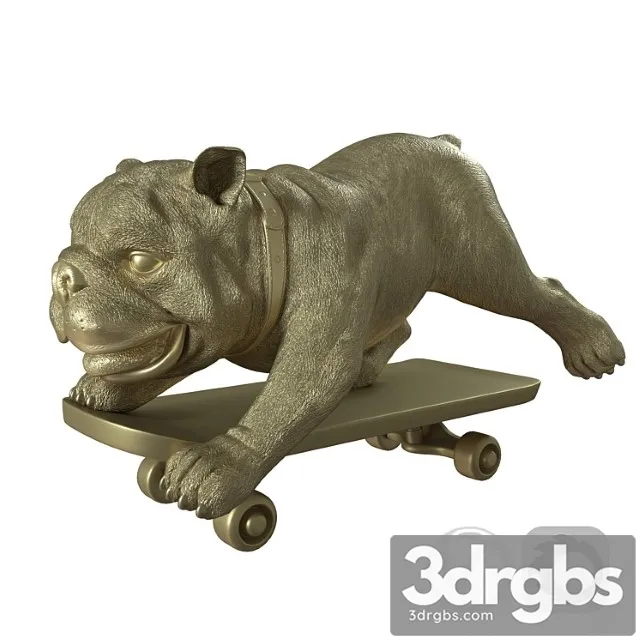 Skating dog  by boconcept 3D Model Download