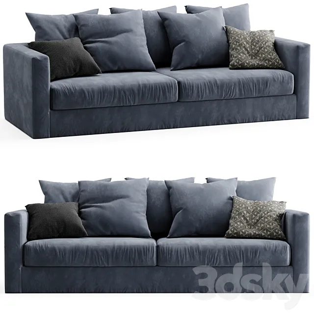 Sketch Sloopy Sofa 3D Model Sketch Sloopy Sofa 3D Model