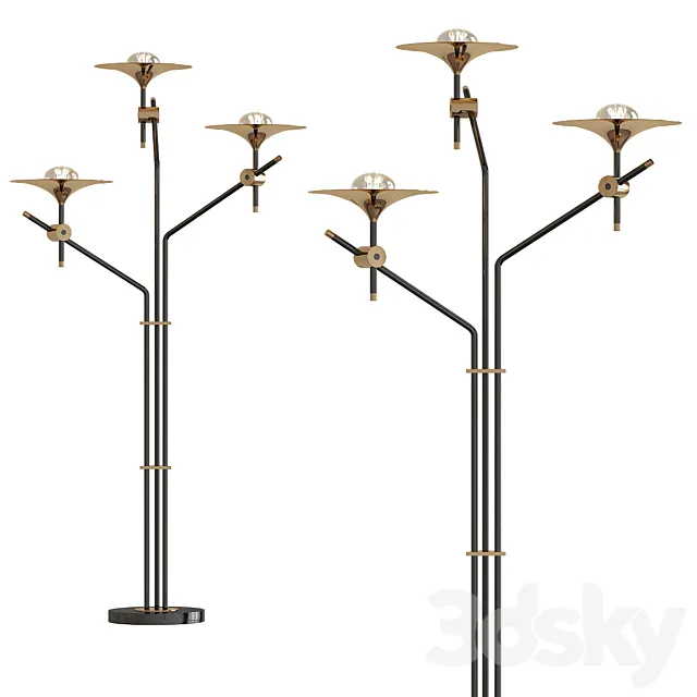 Skew Floor Lamp II 3DModel Skew Floor Lamp II 3DModel
