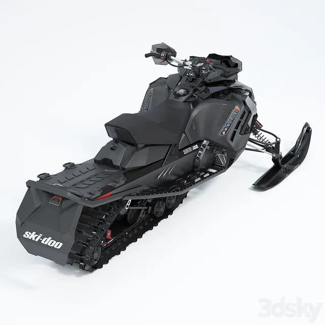 Ski-Doo Renegade X-RS 900 ACE Turbo Snowmobile 3D Model