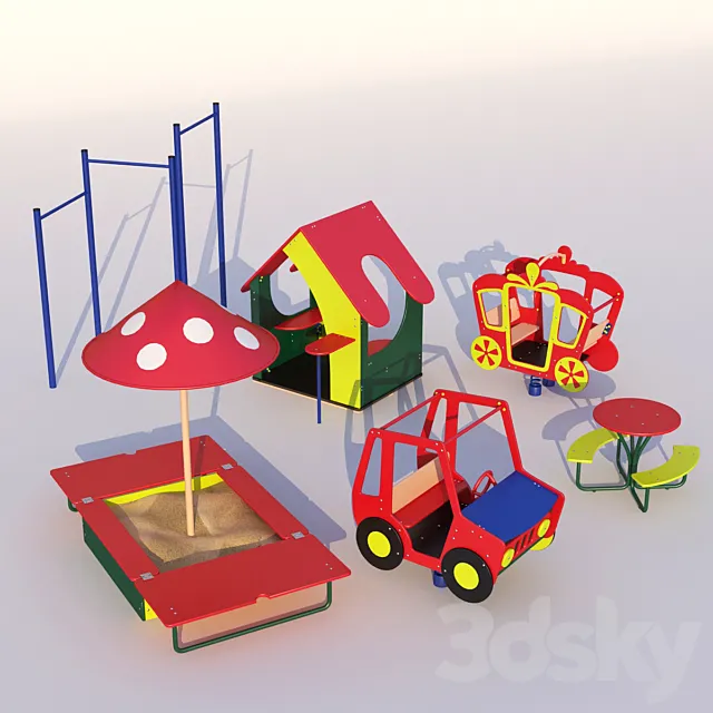 SKIF_town_for_children_part2 3D Model SKIF_town_for_children_part2 3D Model