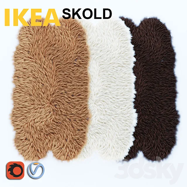 Skold Skald sheep skin 160_90 3D Model Skold Skald sheep skin 160_90 3D Model