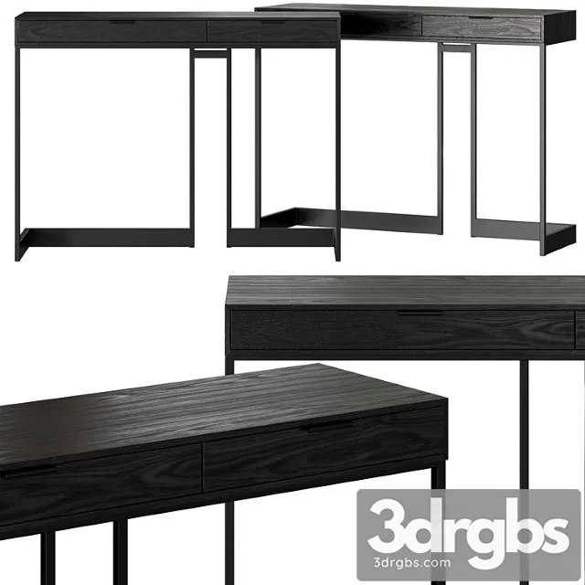 Skram Wishbone Drawer High Console Table 3D Model Download