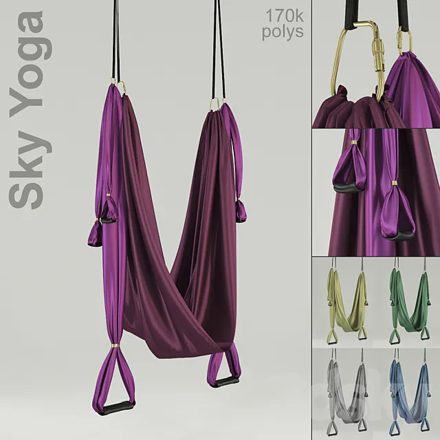 Sky Yoga Hammock 3DModel