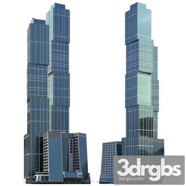Skyscraper City of Capitals in Moscow City 3D Model Download