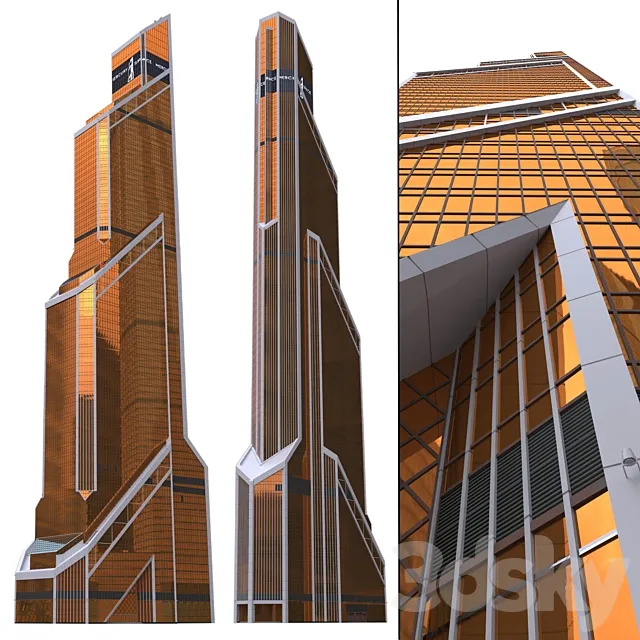 Skyscraper Mercury City Tower (“Mercury”) 3D Model