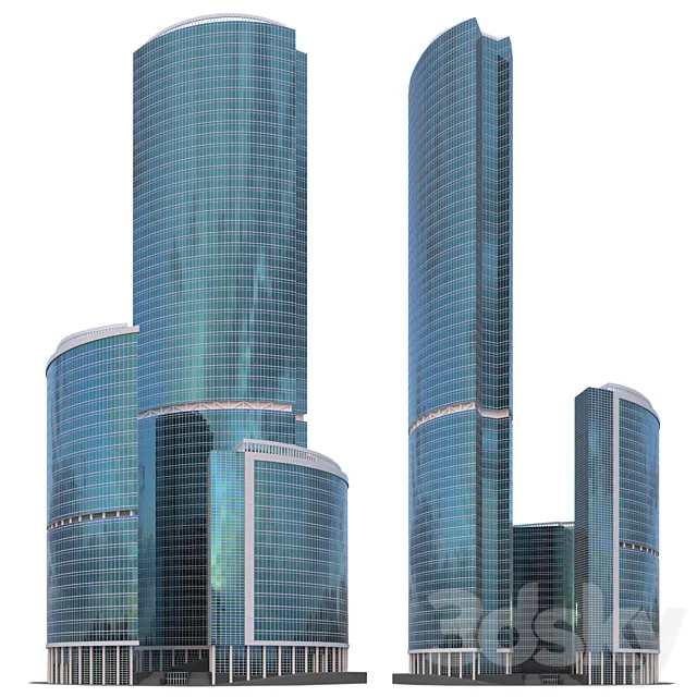 Skyscraper “Tower on the Embankment” in Moscow City 3D Model