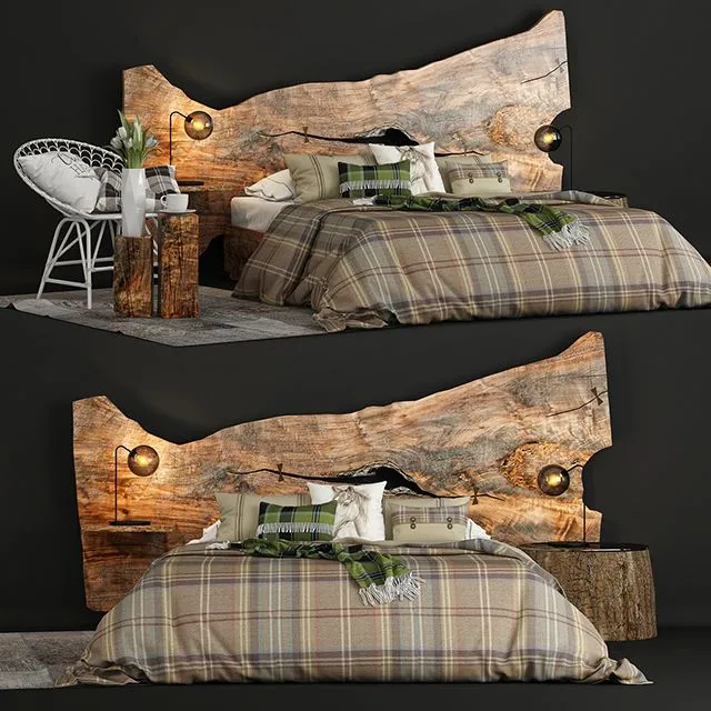 Slab Bed 3D Model Slab Bed 3D Model