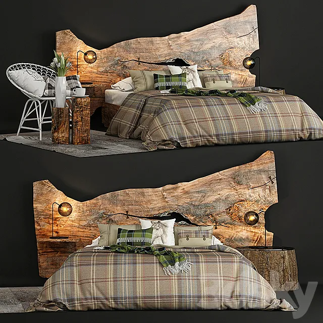 Slab Bed 3DModel Slab Bed 3DModel