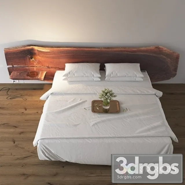 Slab Krovat Bed 3D Model Download