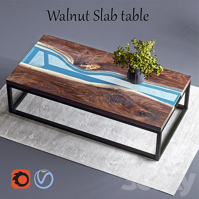 Slab River | Slab brook 3D Model