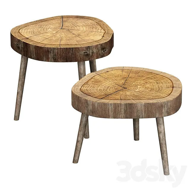 Slab tables 3D Model Slab tables 3D Model