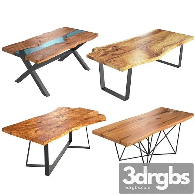 Slab tables set 2 3D Model Download Slab tables set 2 3D Model Download