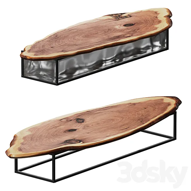 Slab tables with welded seams. 2 models 3DModel Slab tables with welded seams. 2 models 3DModel