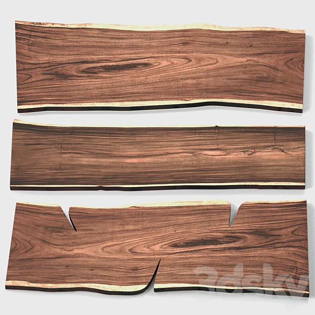 Slabs of wood 3D Model Slabs of wood 3D Model