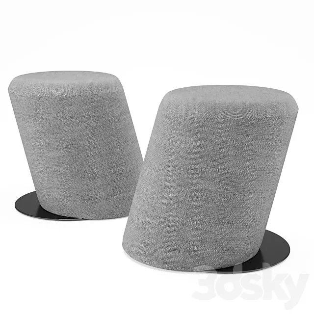 Slant pouf by Tom Dixon 3DModel Slant pouf by Tom Dixon 3DModel