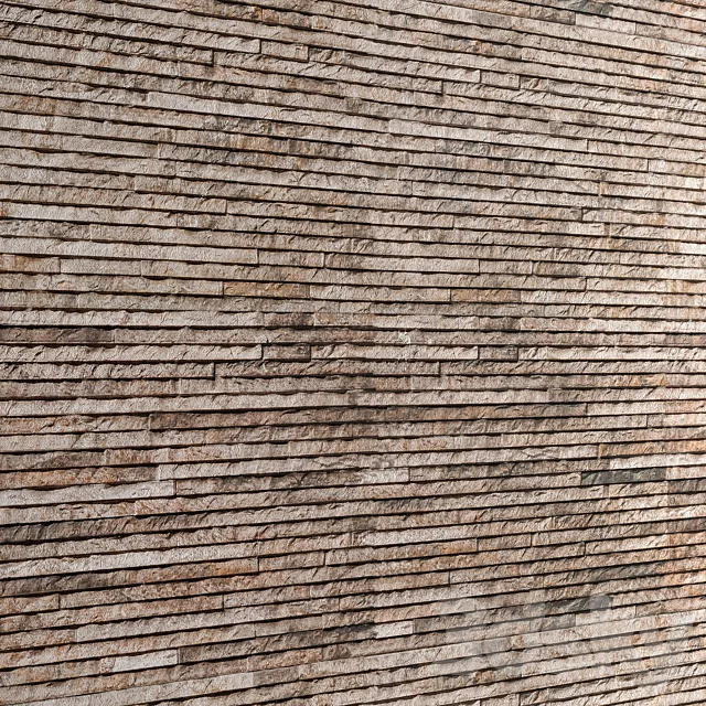 Slate stone wall slate stone stone wall wild stone 3D Model