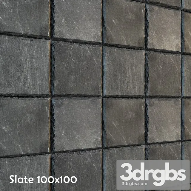 Slate With Crushed Edge 3D Model Download