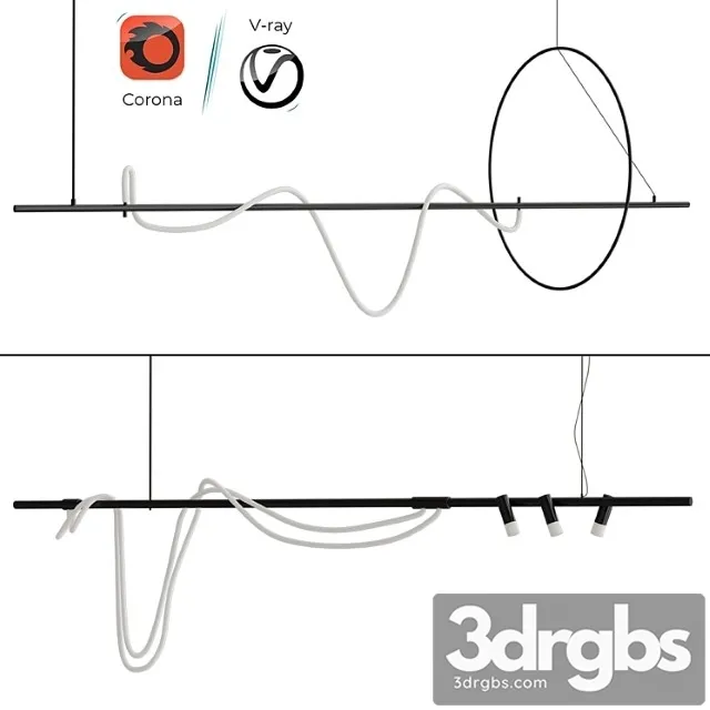 Slatted Lamps Collection 3D Model Download