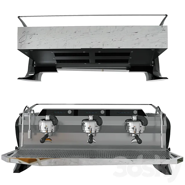 Slayer Espresso STEAM LP coffee machine 3D Model Slayer Espresso STEAM LP coffee machine 3D Model