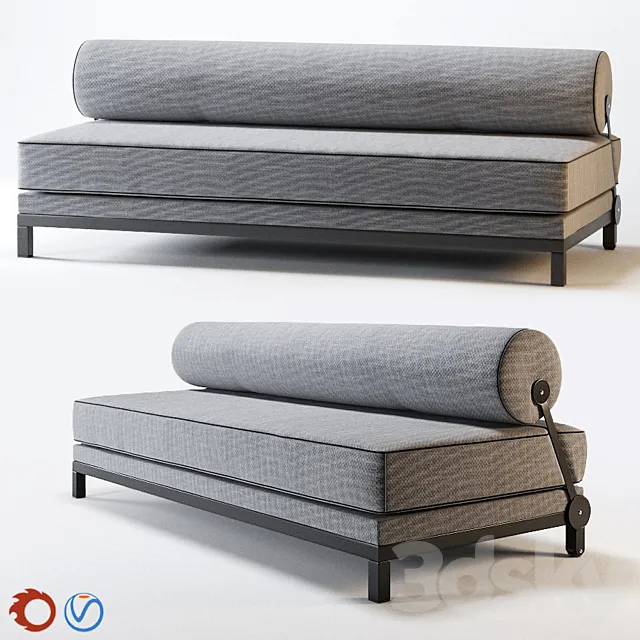 Sleep Sofa from the Soft Line 3D Model